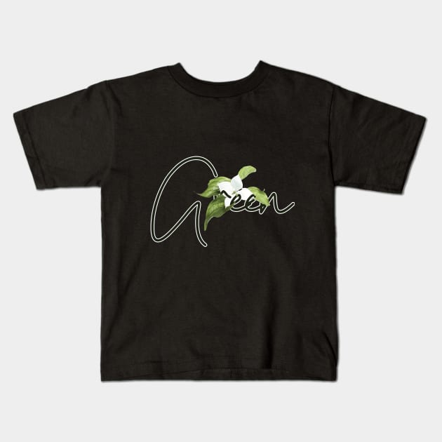 Green Kids T-Shirt by TheBlackSheep